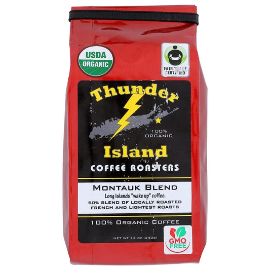 THUNDER ISLAND COFFEE ROASTERS: Montauk Blend Whole Bean Coffee 12 oz - Grocery > Beverages > Coffee Tea & Hot Cocoa - THUNDER ISLAND COFFEE