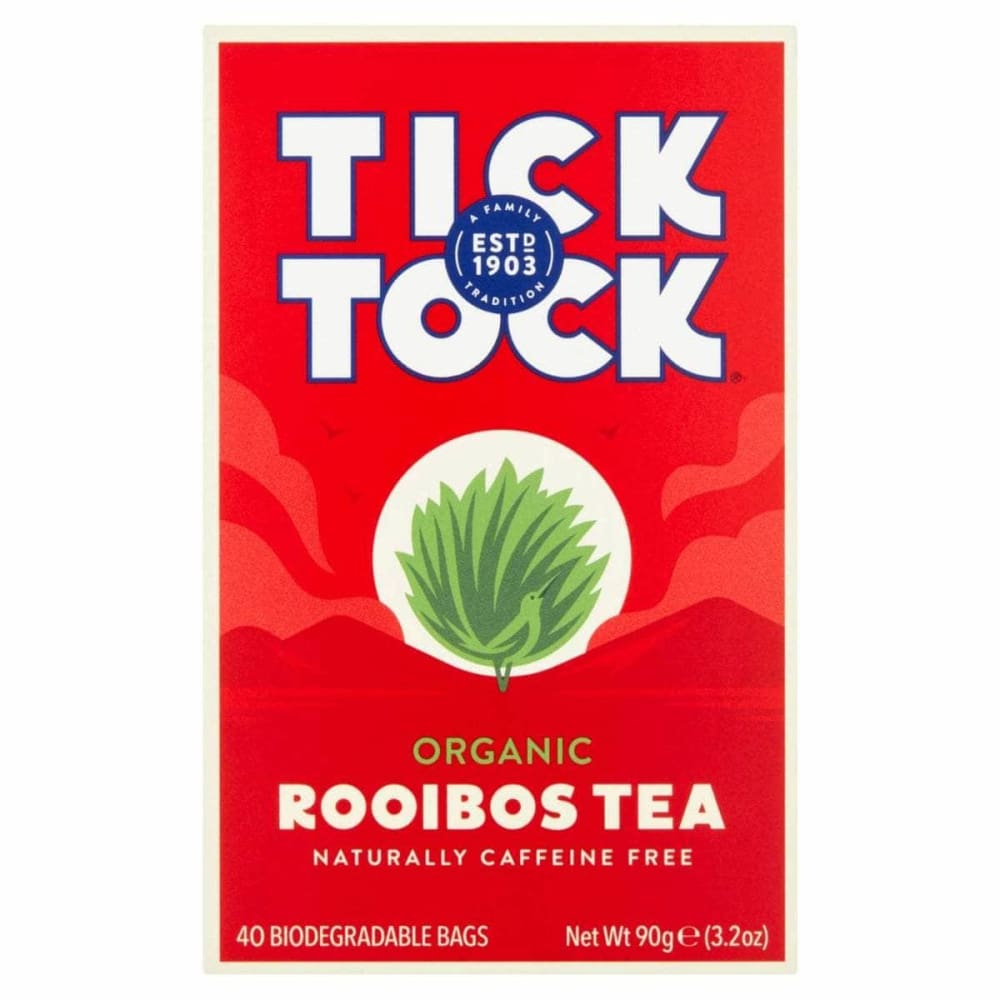 TICK TOCK TEA Grocery > Beverages > Coffee, Tea & Hot Cocoa TICK TOCK TEA: Tea Organic Rooibos, 40 bg