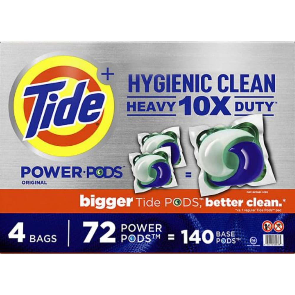 Tide Hygienic Clean Heavy Duty Power PODS Laundry Detergent Pacs Original (72 ct.) - Pods - Tide