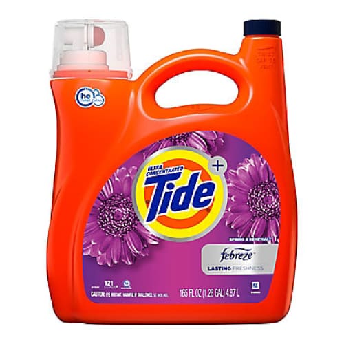 Tide Plus Febreze Freshness Spring & Renewal Liquid Laundry Detergent 165 fl. oz. - Home/Promotions/Buy More Save More/Save on Cleaning/ -