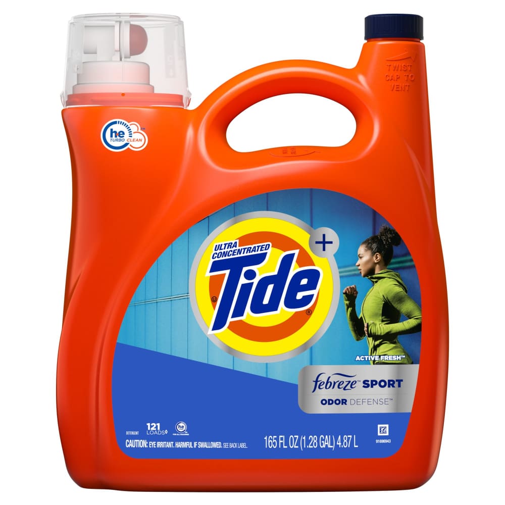 Tide Plus Febreze Sport Odor Defense Liquid Laundry Detergent 165 fl. oz. - Tide