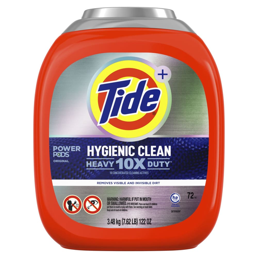 Tide PODS Hygienic Clean Heavy Duty Laundry Detergent Pacs Original Scent 72 ct. - Tide