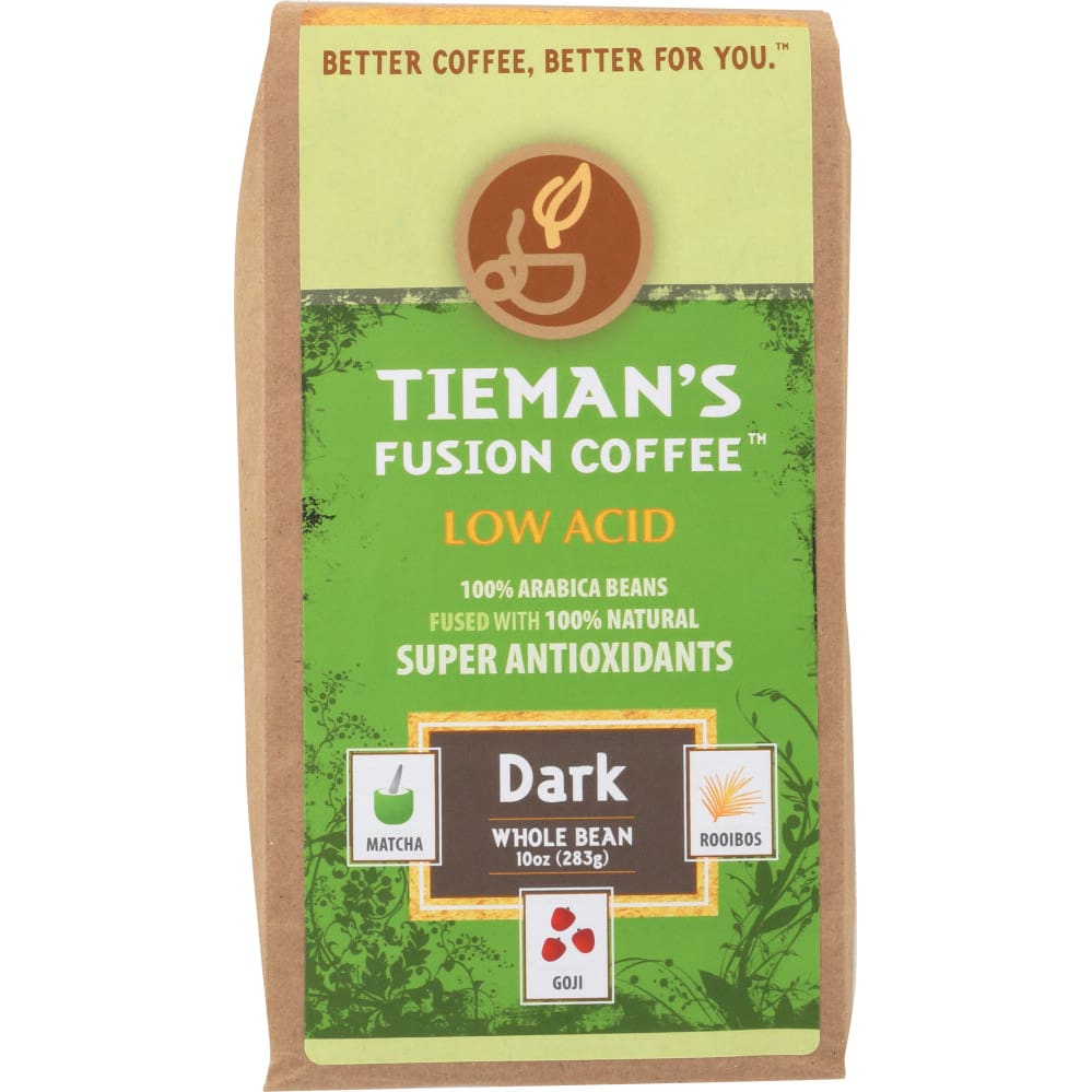 TIEMANS FUSION: Dark Whole Bean Coffee 10 oz (Pack of 2) - Beverages > Coffee Tea & Hot Cocoa - TIEMANS FUSION