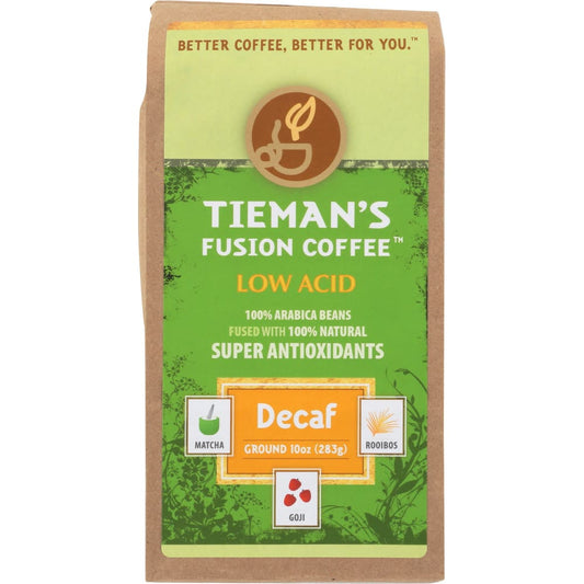 TIEMANS FUSION: Semi Dark Decaf Fusion Ground Coffee 10 oz - Beverages > Coffee Tea & Hot Cocoa - TIEMANS FUSION