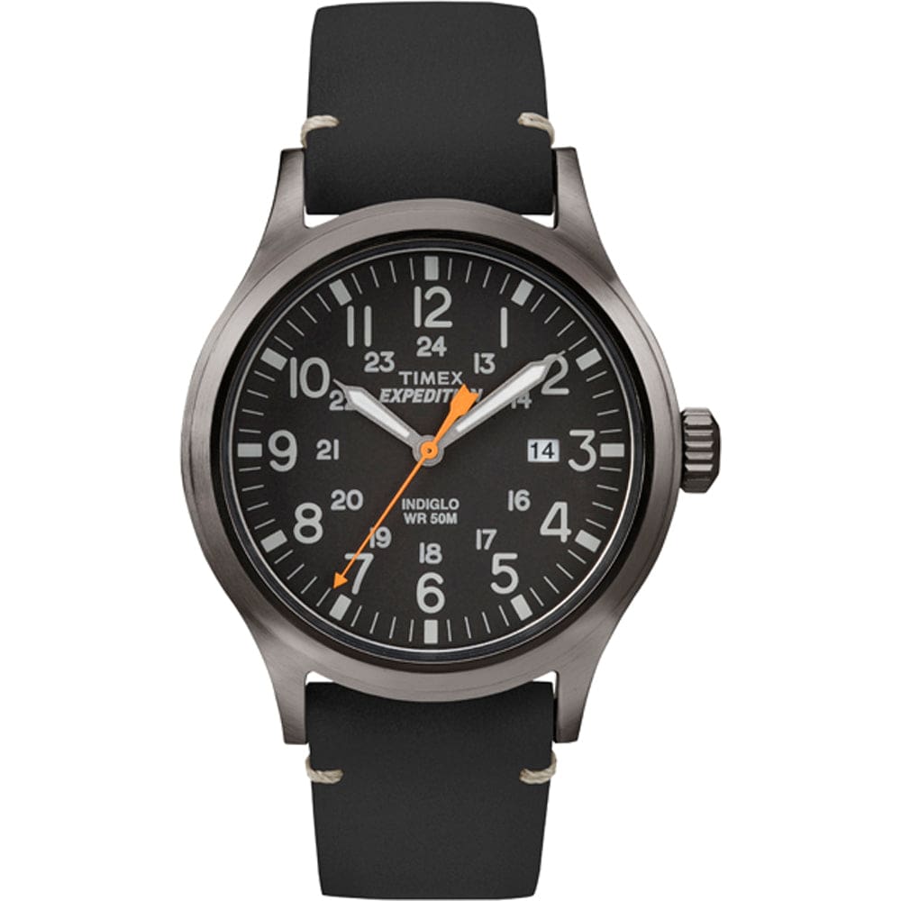 Timex Expedition Metal Scout - Black Leather/ Black Dial - Outdoor | Watches,Outdoor | Fitness / Athletic Training - Timex