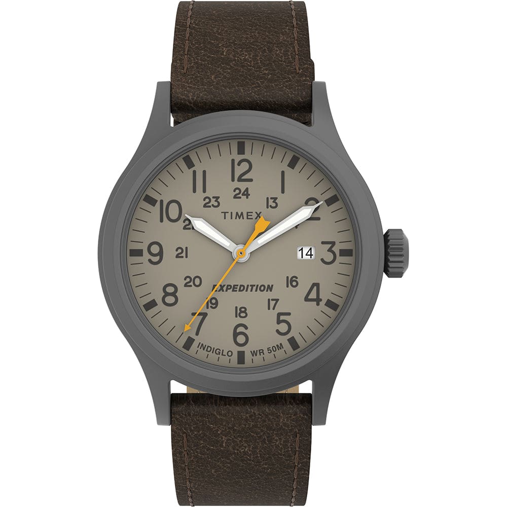 Timex Expedition® Scout™ - Khaki Dial - Brown Leather Strap - Outdoor | Watches,Outdoor | Fitness / Athletic Training - Timex