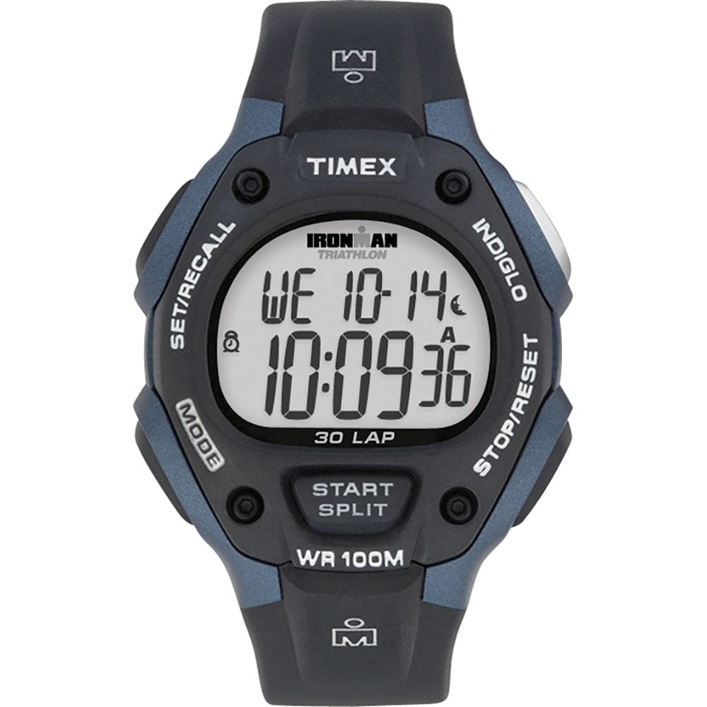 Timex IRONMAN® Classic 30 Full-Size 38mm Watch - Grey/ Blue - Outdoor | Watches,Outdoor | Fitness / Athletic Training - Timex