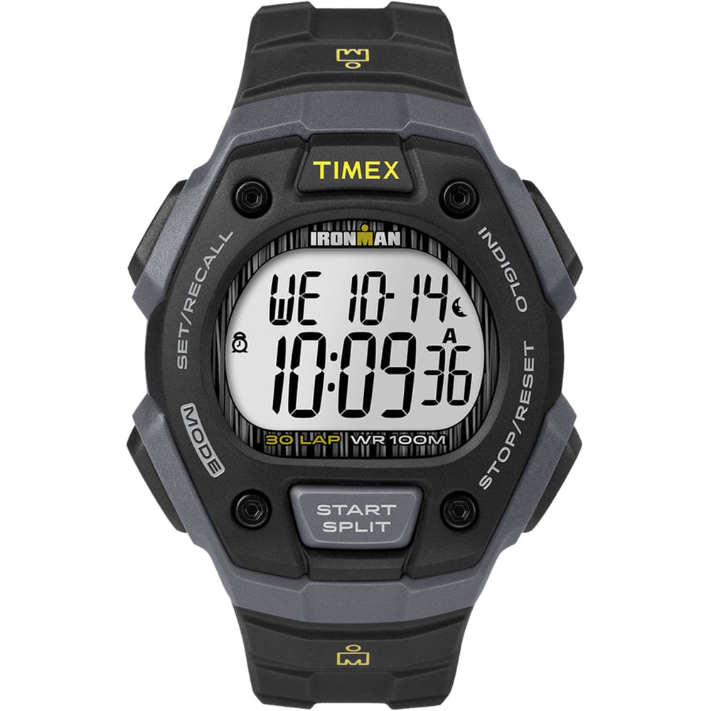 Timex IRONMAN® Classic 30 Lap Full-Size Watch - Black/ Yellow - Outdoor | Watches,Outdoor | Fitness / Athletic Training - Timex