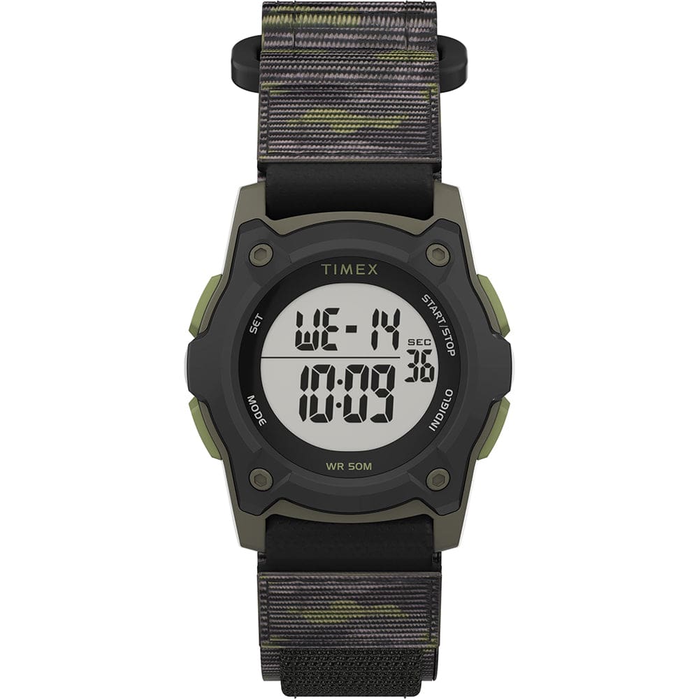 Timex Kid’s Digital 35mm Watch - Green Camo w/ Fastwrap Strap - Outdoor | Watches,Outdoor | Fitness / Athletic Training - Timex