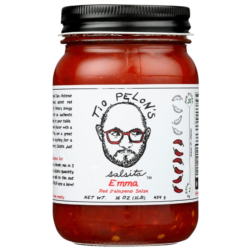 TIO PELONS SALSITA INC: Emma Red Jalapeno Salsa 16 oz (Pack of 4) - Pantry > Dips - TIO PELONS SALSITA INC