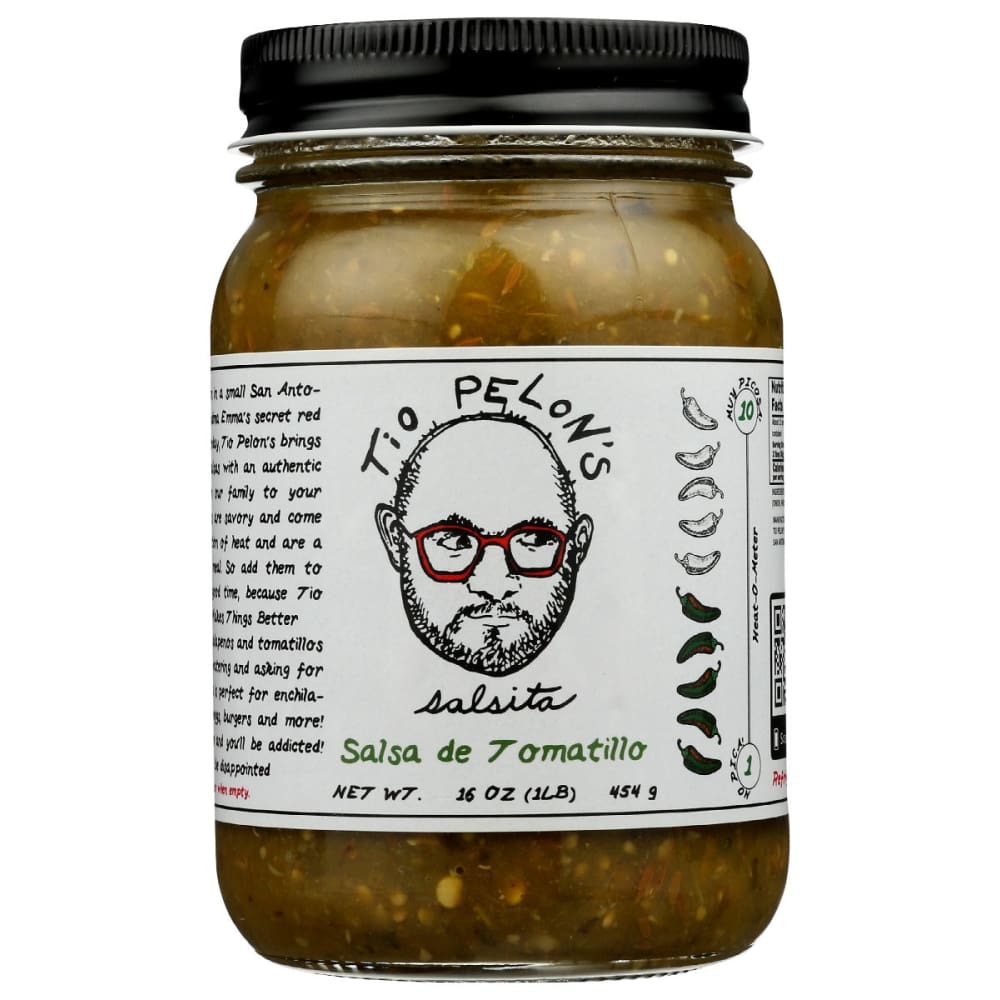 TIO PELONS SALSITA INC: Salsa Tomatillo 16 oz (Pack of 4) - Salsas - TIO PELONS SALSITA INC