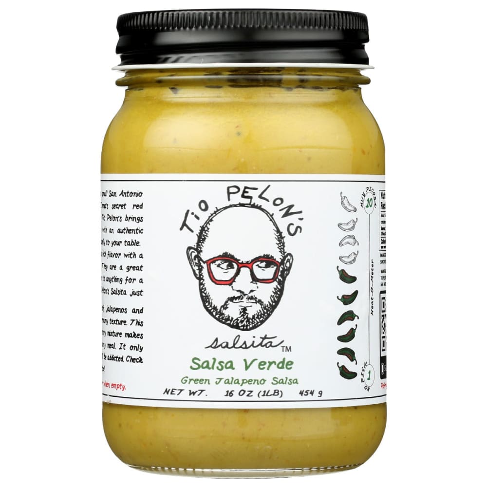 TIO PELONS SALSITA INC: Verde Green Jalapeno Salsa 16 oz (Pack of 4) - Pantry > Dips - TIO PELONS SALSITA INC