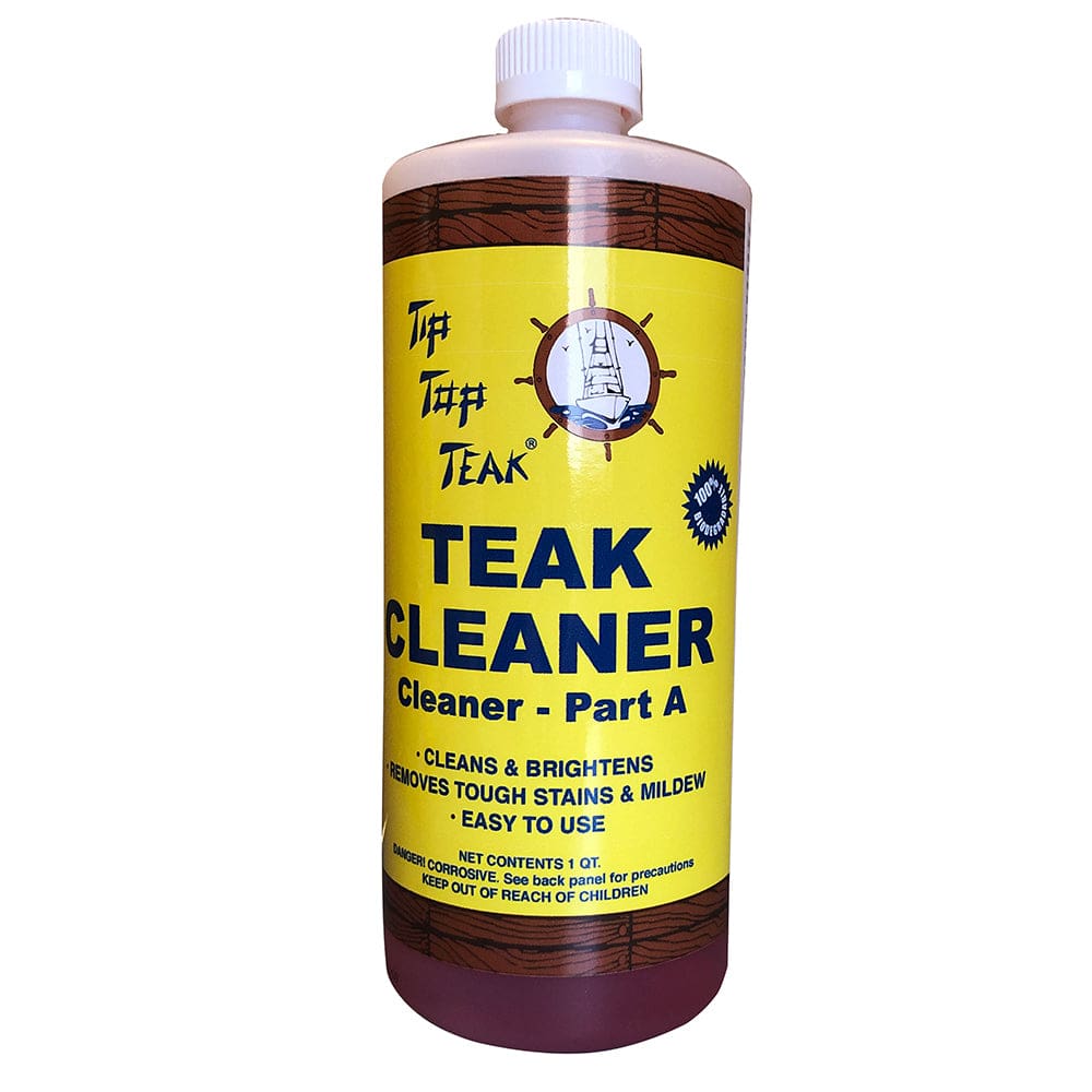 Tip Top Teak Cleaner Part A - Quart (Pack of 3) - Boat Outfitting | Cleaning - Tip Top Teak