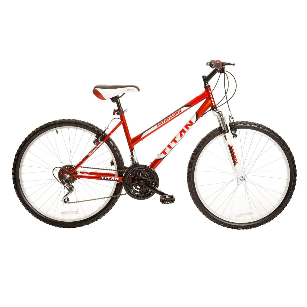 Titan Pathfinder Women’s 26 18-Speed All-Terrain Mountain Bike - Red - Titan