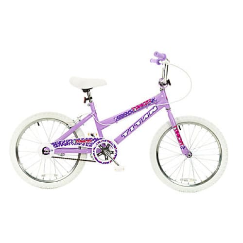 Titan Tomcat 20 Girl’s BMX Bike with Pads - Lavender - Home/Sports & Fitness/Bikes & Scooters/ - ShelHealth