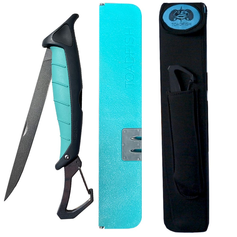 Toadfish Stowaway 7 Fillet Knife w/ Folding Cutting Board & Neoprene Case - Boat Outfitting | Deck / Galley - Toadfish