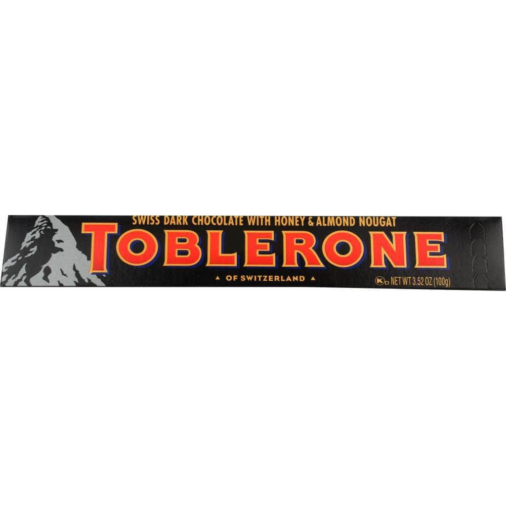 Toblerone Toblerone Swiss Dark Chocolate with Honey and Almond Nougat, 3.52 oz