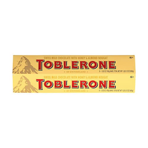 Toblerone Swiss Milk Chocolate Candy Bars 6 ct./3.52 oz. - Home/Grocery/Candy/Chocolate/ - Toblerone