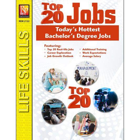 Todays Hot Bachelors Degree Jobs The Top 20 Jobs Series (Pack of 6) - Self Awareness - Remedia Publications