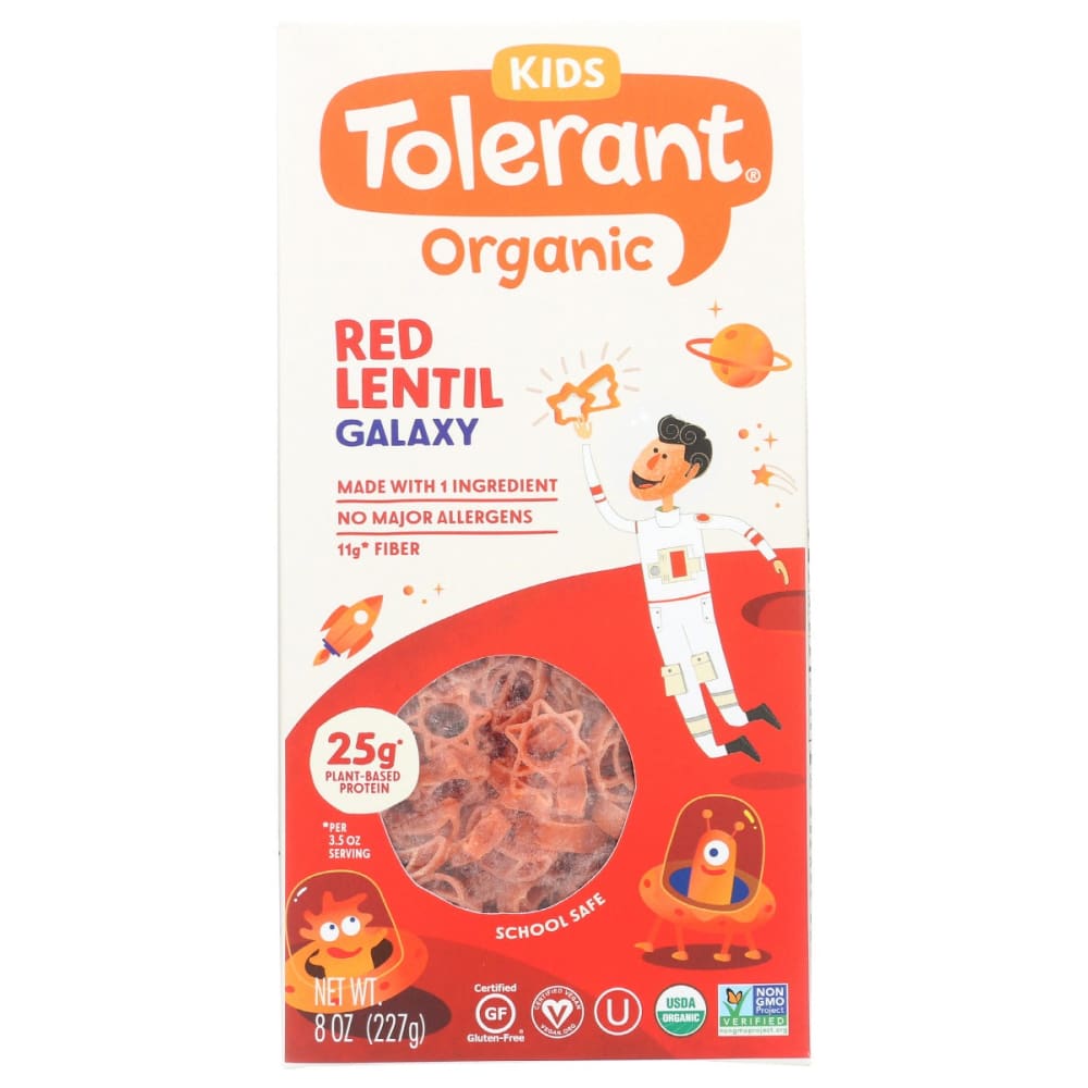 TOLERANT: Pasta Kids Red Lentil Galaxy 8 oz (Pack of 5) - TOLERANT