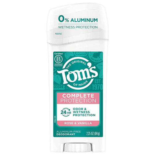 TOMS OF MAINE: Deodorant Stick Rose Vanilla 2.25 OZ (Pack of 4) - Beauty & Body Care > Deodorants & Antiperspirants > Deodorant Stick - TOMS