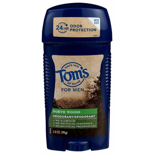 TOMS OF MAINE Toms Of Maine Mens Long Lasting Wide Stick Deodorant In North Woods, 2.8 Oz
