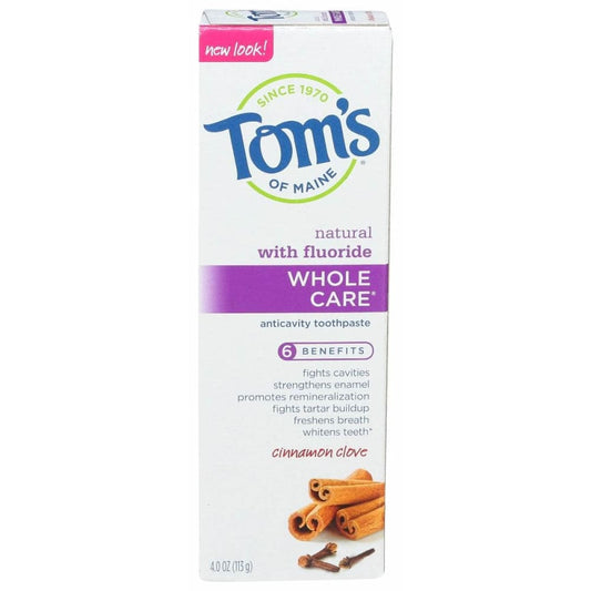 TOMS OF MAINE TOMS OF MAINE Whole Care Cinnamon Clove Toothpaste, 4 oz