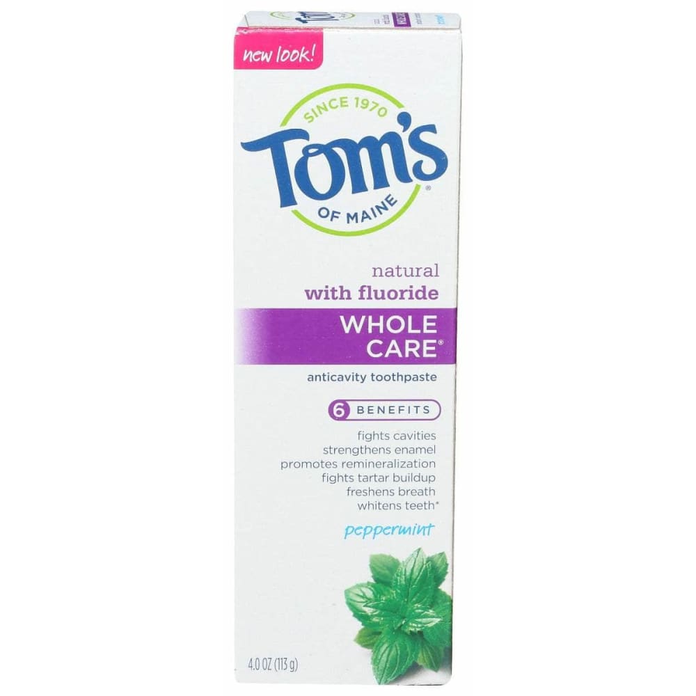 TOMS OF MAINE TOMS OF MAINE Whole Care Peppermint Toothpaste, 4 oz