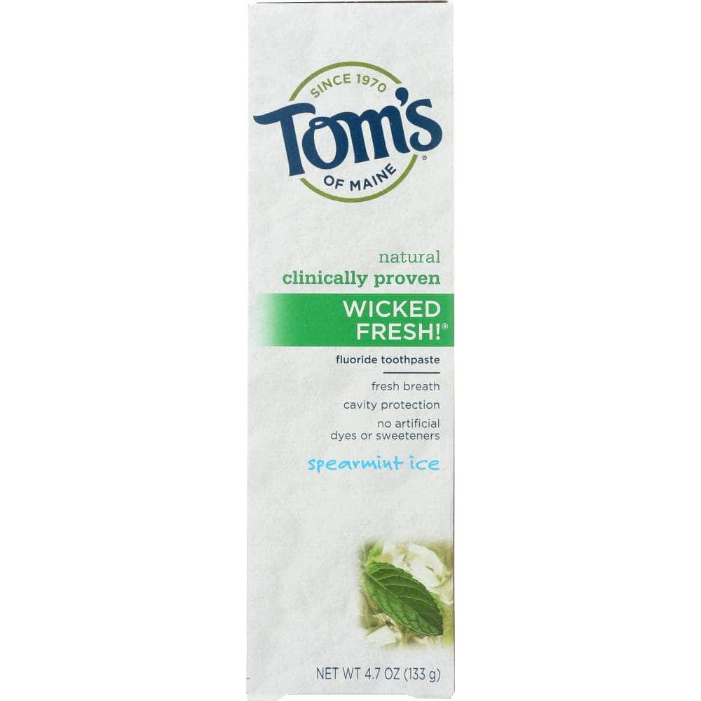 Toms Of Maine Toms Of Maine Wicked Fresh! Fluoride Toothpaste Spearmint Ice, 4.7 Oz