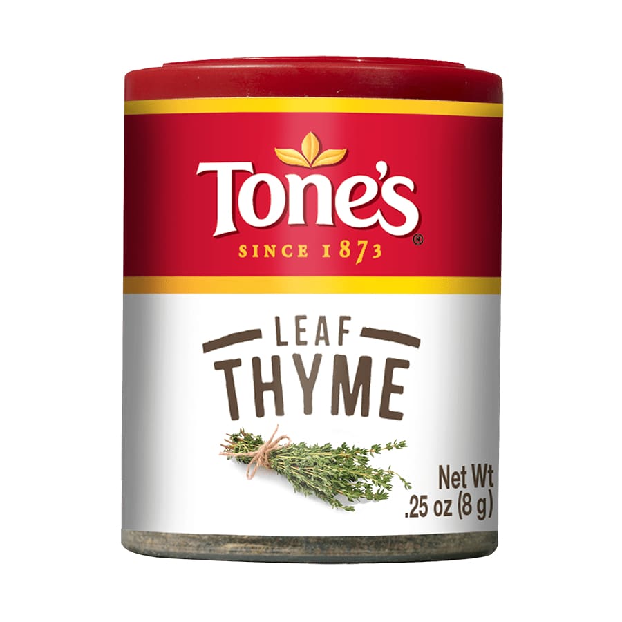 TONES Grocery > Cooking & Baking > Seasonings TONES: Ssnng Leaf Thyme, 0.25 oz