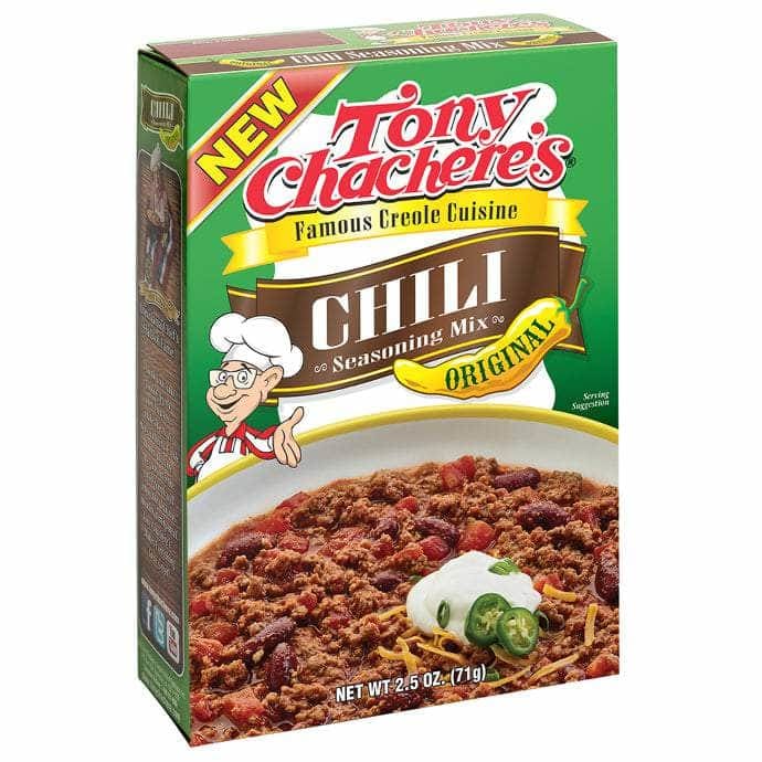 TONY CHACHERE'S Grocery > Cooking & Baking > Seasonings TONY CHACHERE'S Mix Chili originial, 2.5 oz