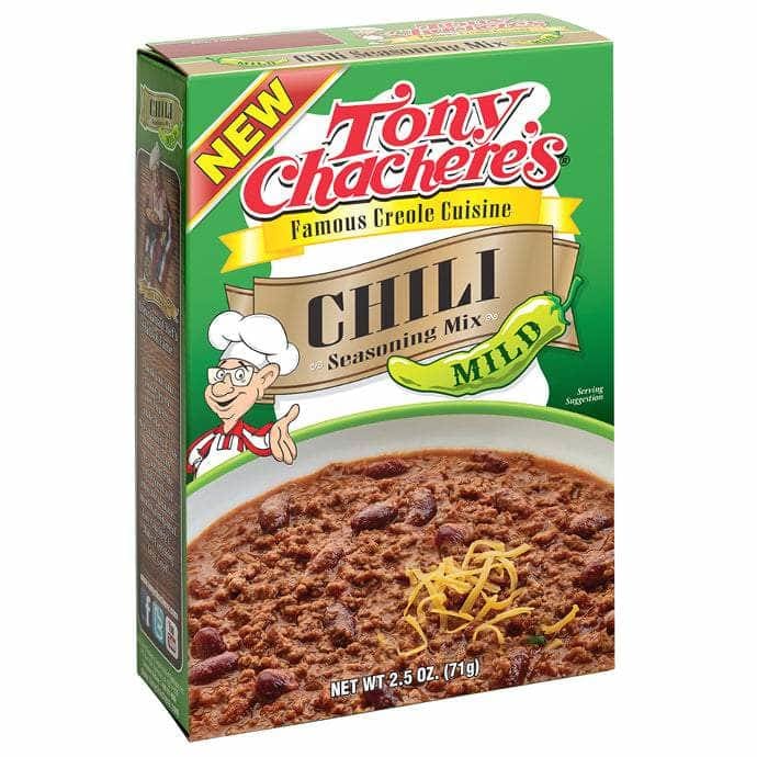 TONY CHACHERE'S Grocery > Cooking & Baking > Seasonings TONY CHACHERE'S Mix Mild Chili, 2.5 oz