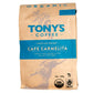TONYS COFFEE: Cafe Carmelita Medium Roast Whole Bean Coffee 12 oz - Grocery > Beverages > Coffee Tea & Hot Cocoa - TONYS COFFEE
