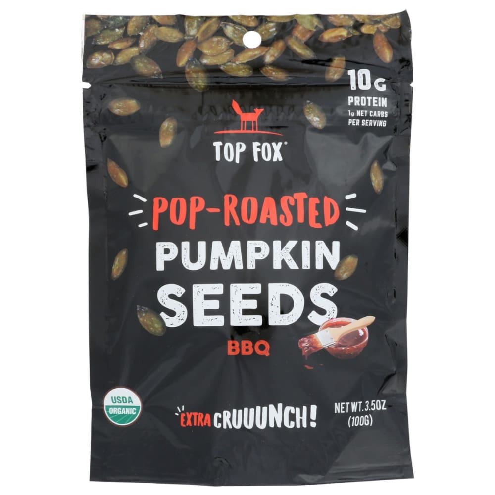 TOP FOX: Seeds Pop Rstd Pmkn Bbq 3.5 OZ (Pack of 5) - Nuts > Seeds - TOP FOX