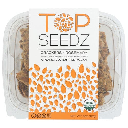 TOP SEEDZ LLC: Crackers Rosemary 5 OZ (Pack of 3) - Crackers - TOP SEEDZ LLC