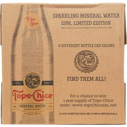 Topo Chico Topo Chico Mineral Water 12 count (12 oz each), 144 oz