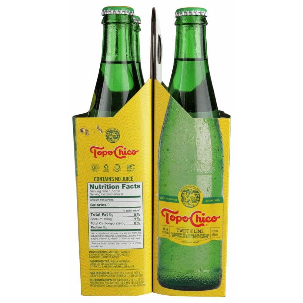 Topo Chico Topo Chico Sparkling Water Lime Twist 4pk, 12 oz