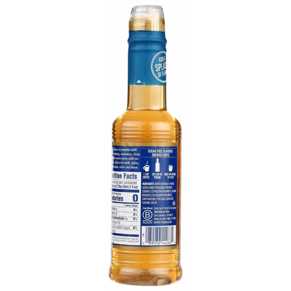 TORANI Grocery > Breakfast > Breakfast Syrups TORANI Pumpkin Spice Syrup Sugar Free, 12.7 fo