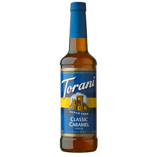 Torani Sugar-Free Classic Caramel Syrup (750 mL) (Pack of 2) - Flavored Syrups - Torani