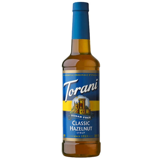 Torani Sugar-Free Classic Hazelnut Syrup (750 mL) (Pack of 2) - Flavored Syrups - Torani