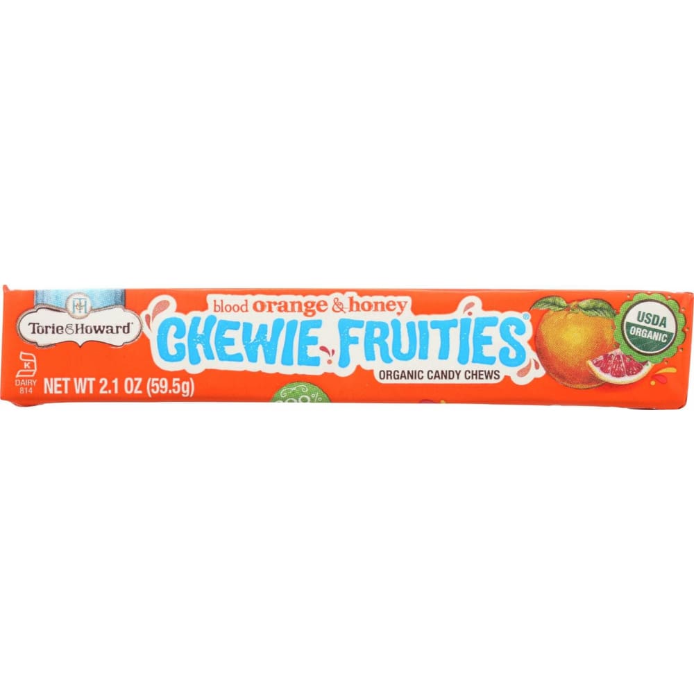 TORIE & HOWARD Grocery > Chocolate, Desserts and Sweets > Candy TORIE & HOWARD Chewie Fruities Blood Orange And Honey Flavors Stick Pack, 2.1 oz