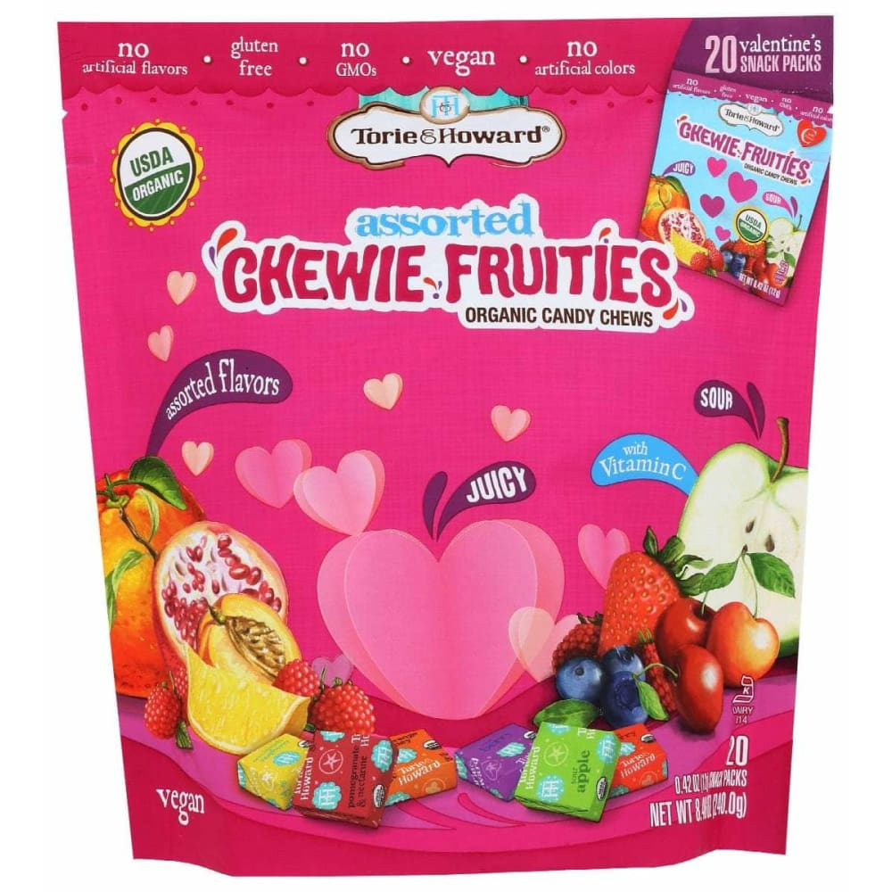 TORIE & HOWARD Grocery > Chocolate, Desserts and Sweets > Candy TORIE & HOWARD Fruit Chew Valentine Asrt, 8.46 oz
