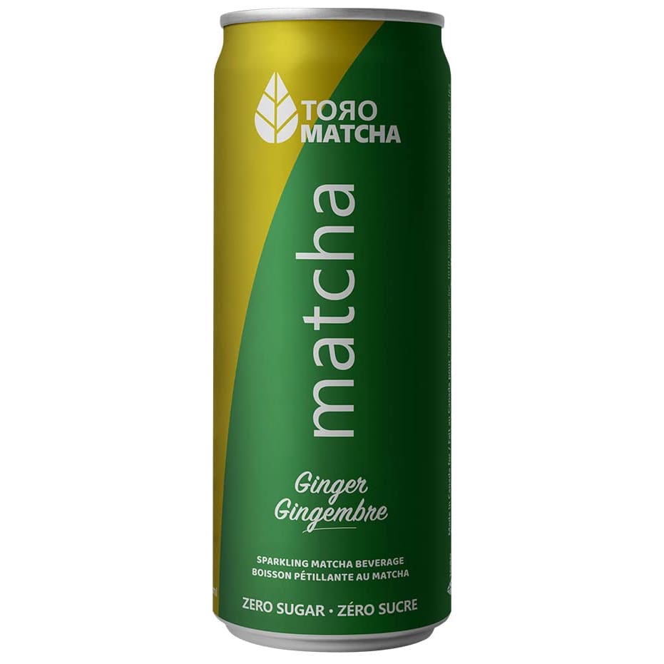 TORO MATCHA: Ginger Zero Sugar Sparkling Matcha 12 fo (Pack of 5) - Grocery > Beverages > Coffee Tea & Hot Cocoa - TORO MATCHA