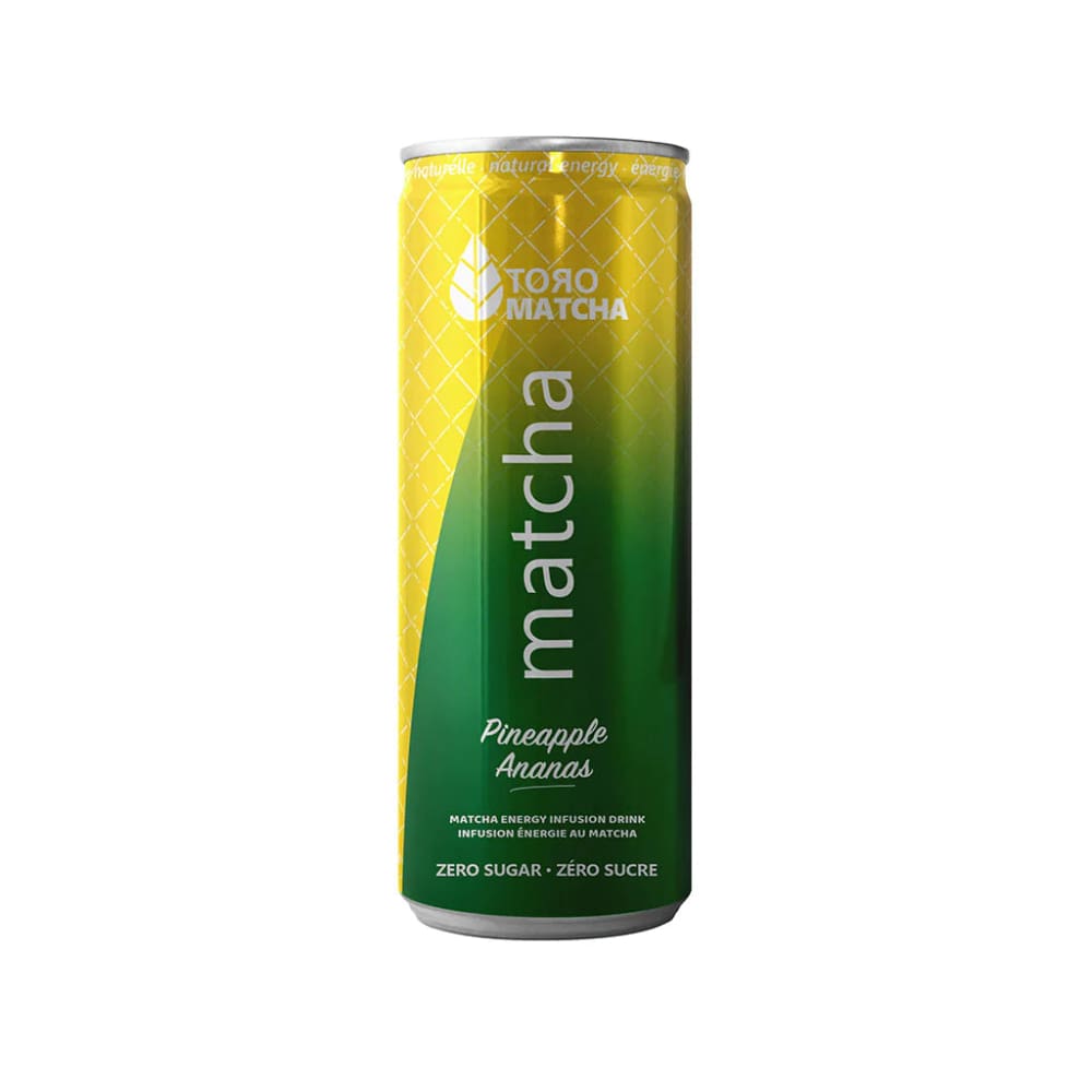 TORO MATCHA: Matcha RTD Sparkle Pineapple 12 fo (Pack of 6) - Beverages > Juices - TORO MATCHA