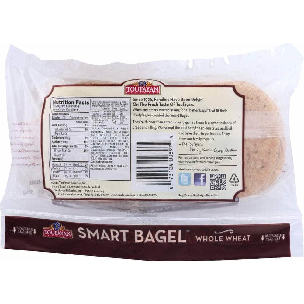 Toufayan Bakeries Toufayan Smart Bagel Whole Wheat, 9.5 oz