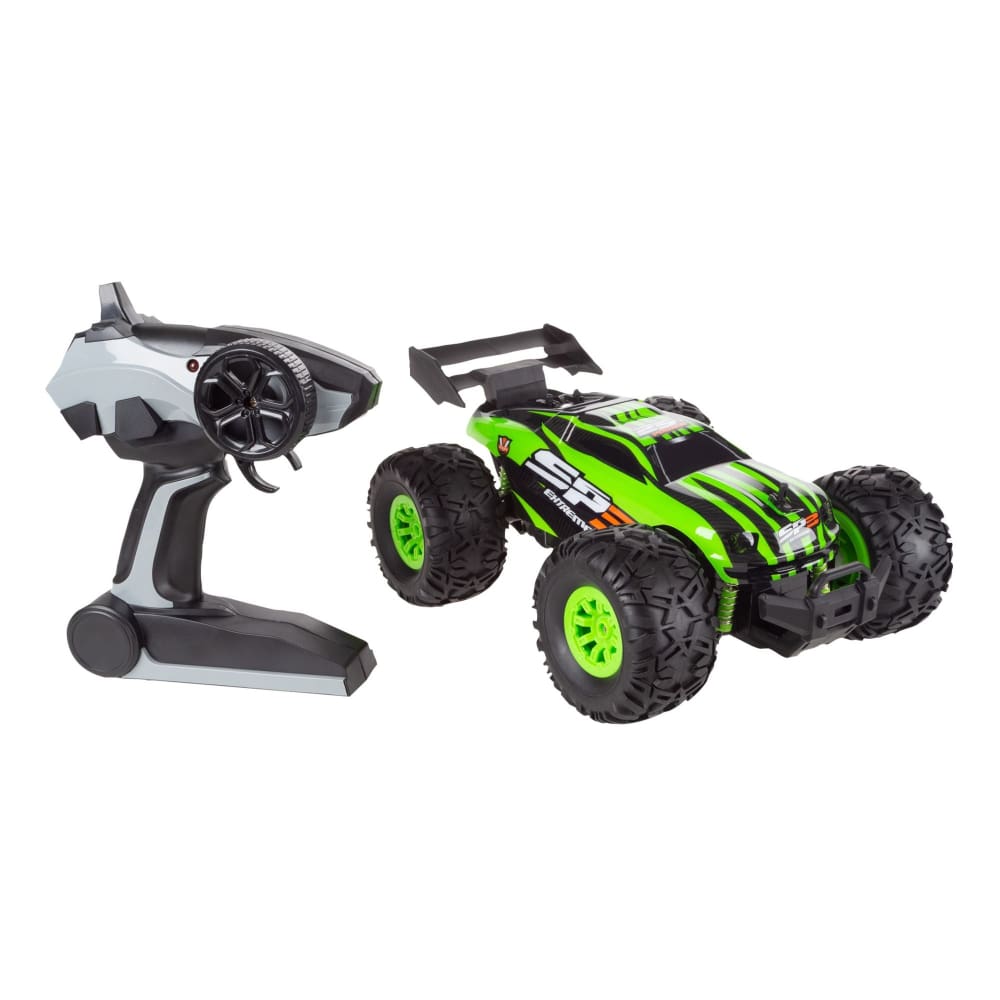 Toy Time 1:16 Scale Remote Controlled Monster Truck - Green - Home/Toys/Vehicles Trains & RC Toys/RC Vehicles/ - Toy Time