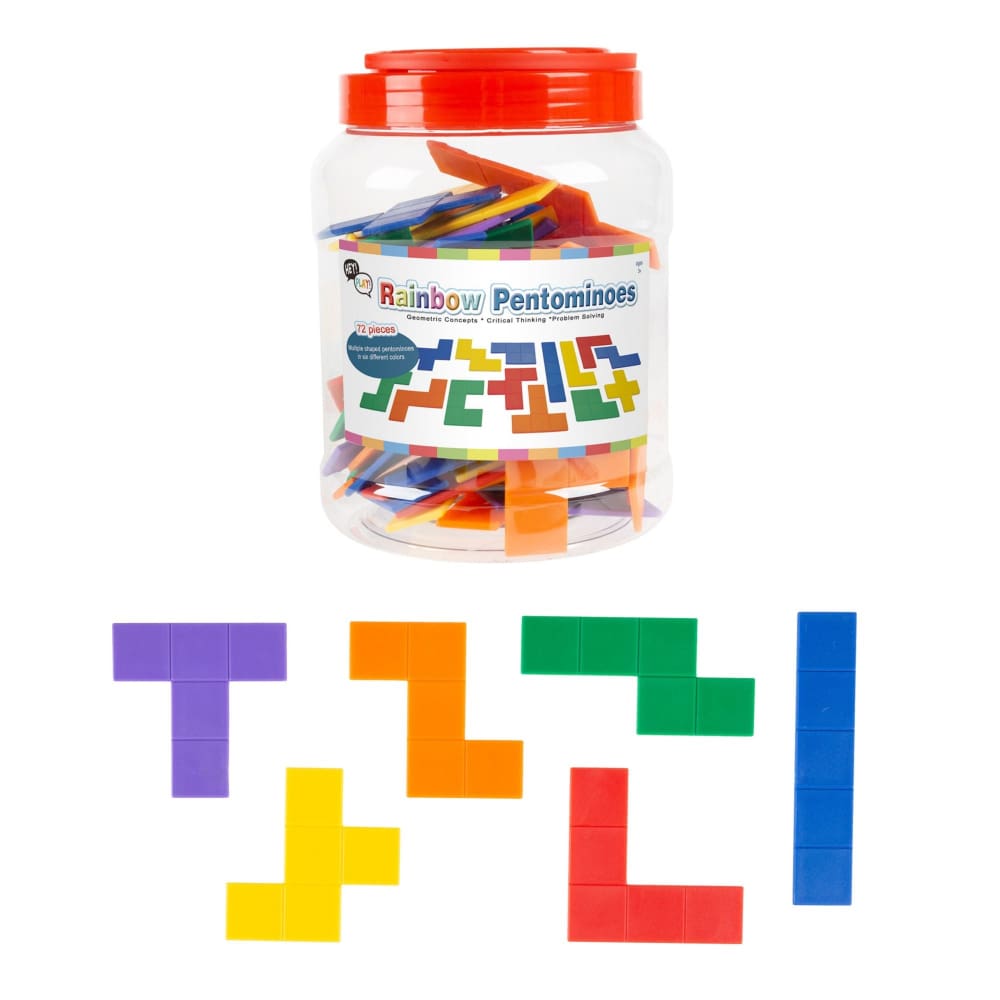 Toy Time 72-Pc. Rainbow Pentominoes Set - Home/Toys/Indoor Play/Preschool Toys/ - Toy Time