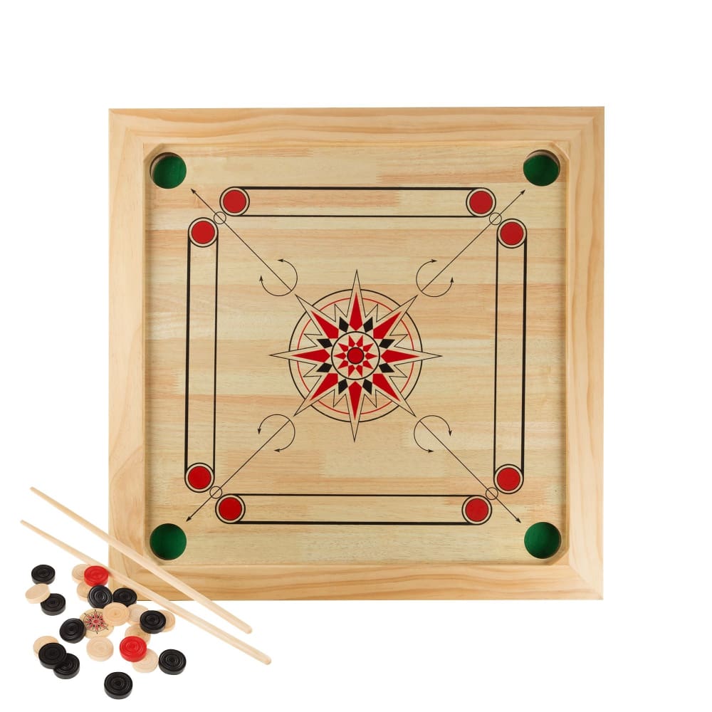 Toy Time Carrom Board Game - Home/Toys/Indoor Play/Board & Family Games/ - Toy Time