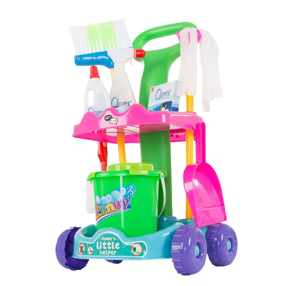 Toy Time Toy Cleaning Supply Cart - Home/Toys/Indoor Play/Pretend Play/ - Toy Time