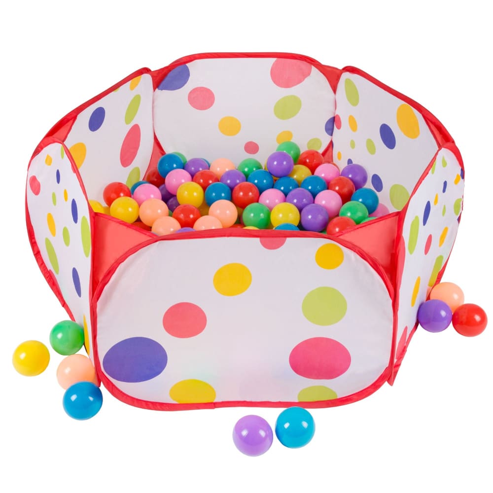 Toy Time Kids Pop-Up Six-Sided Ball Pit Tent with 200-Pc. Balls - Home/Toys/Indoor Play/Preschool Toys/ - Toy Time